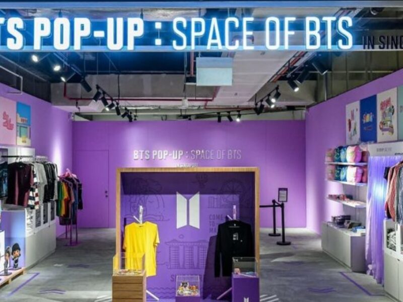 Pop Up de BTS en México.