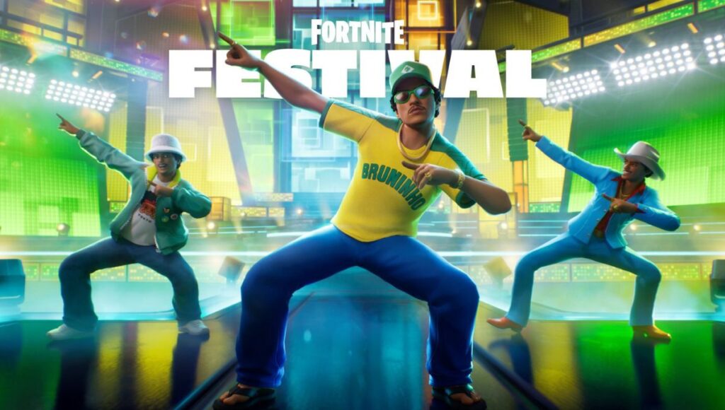 Bruno Mars en el Fortnite Festival