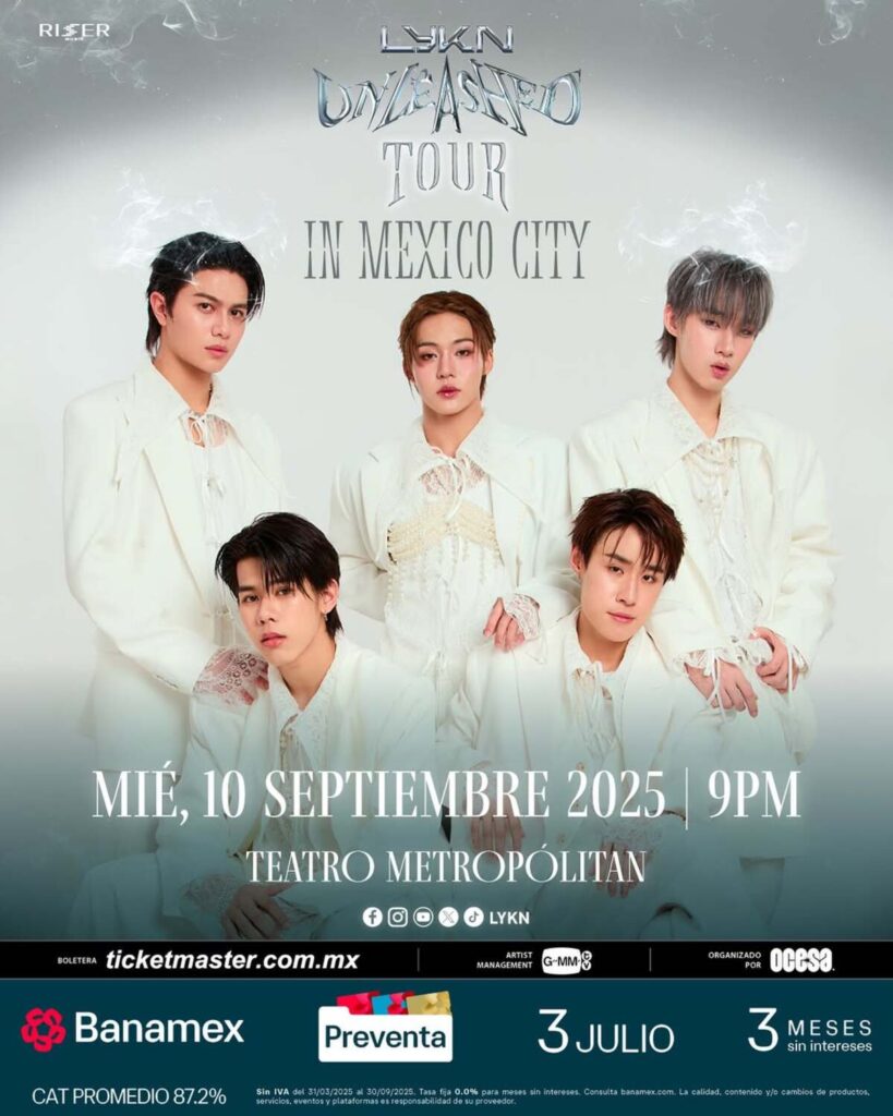 Precio de boletos para el concierto de LIKN en CDMX