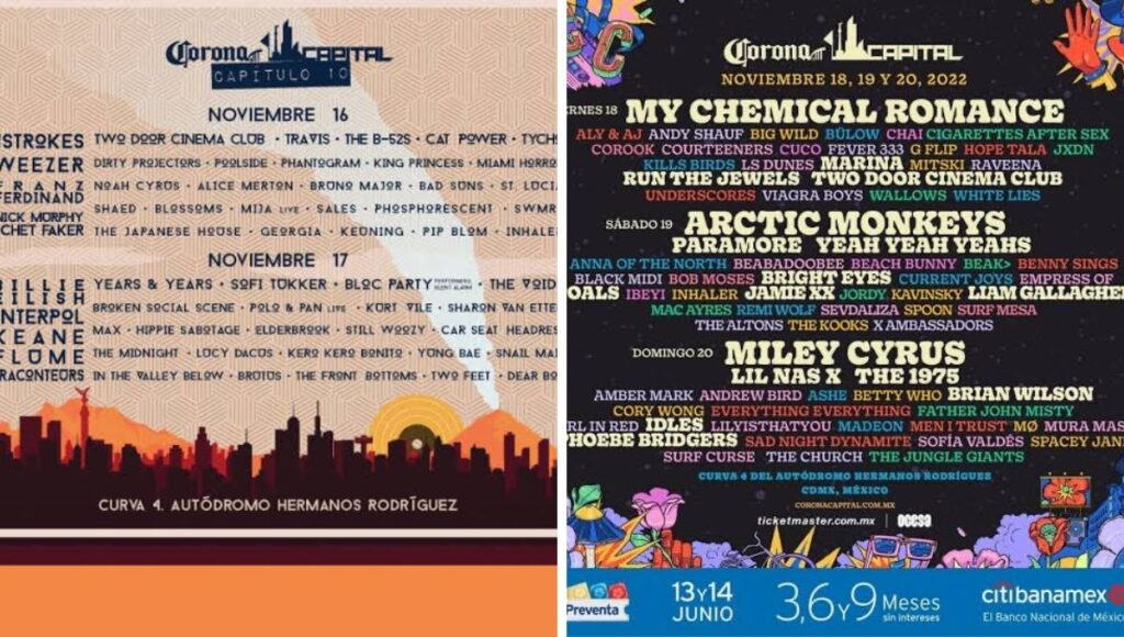 Qué artistas y bandas han estado en el cartel del Corona Capital