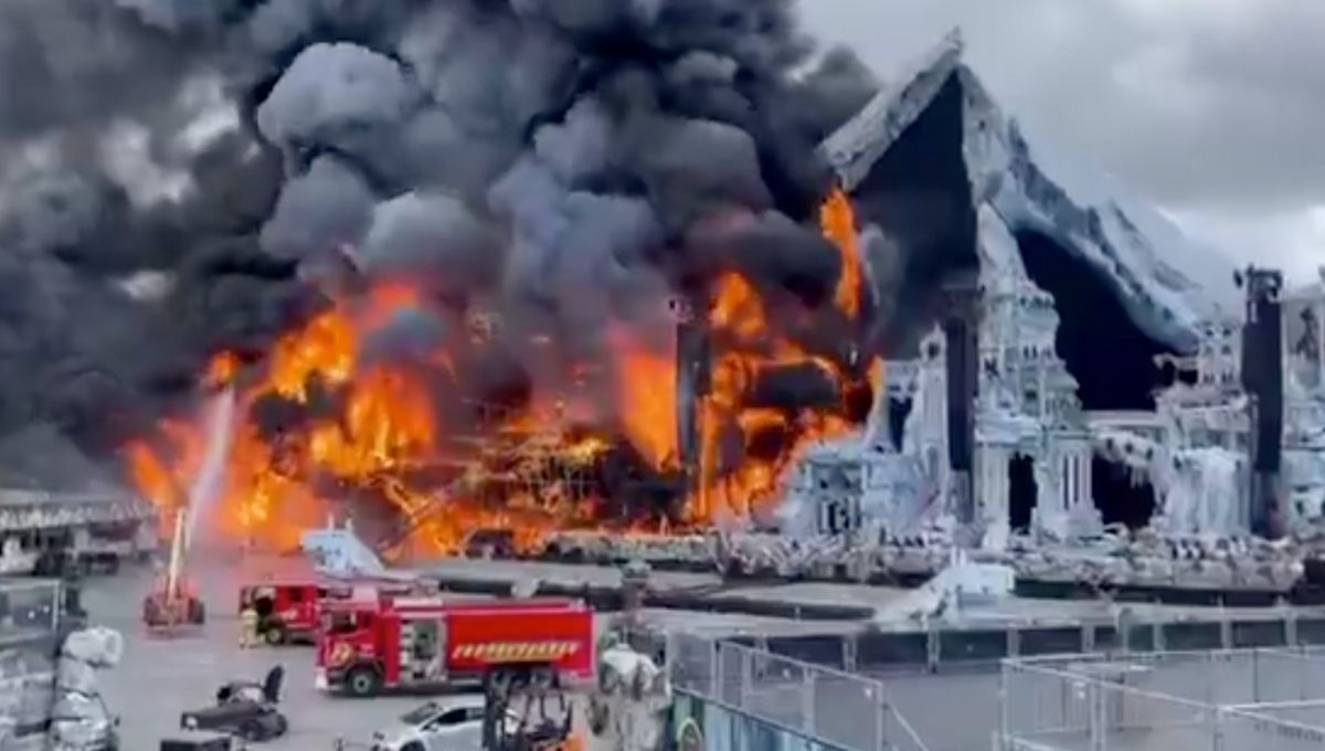 Videos del incendio del escenario principal de Tomorrowland