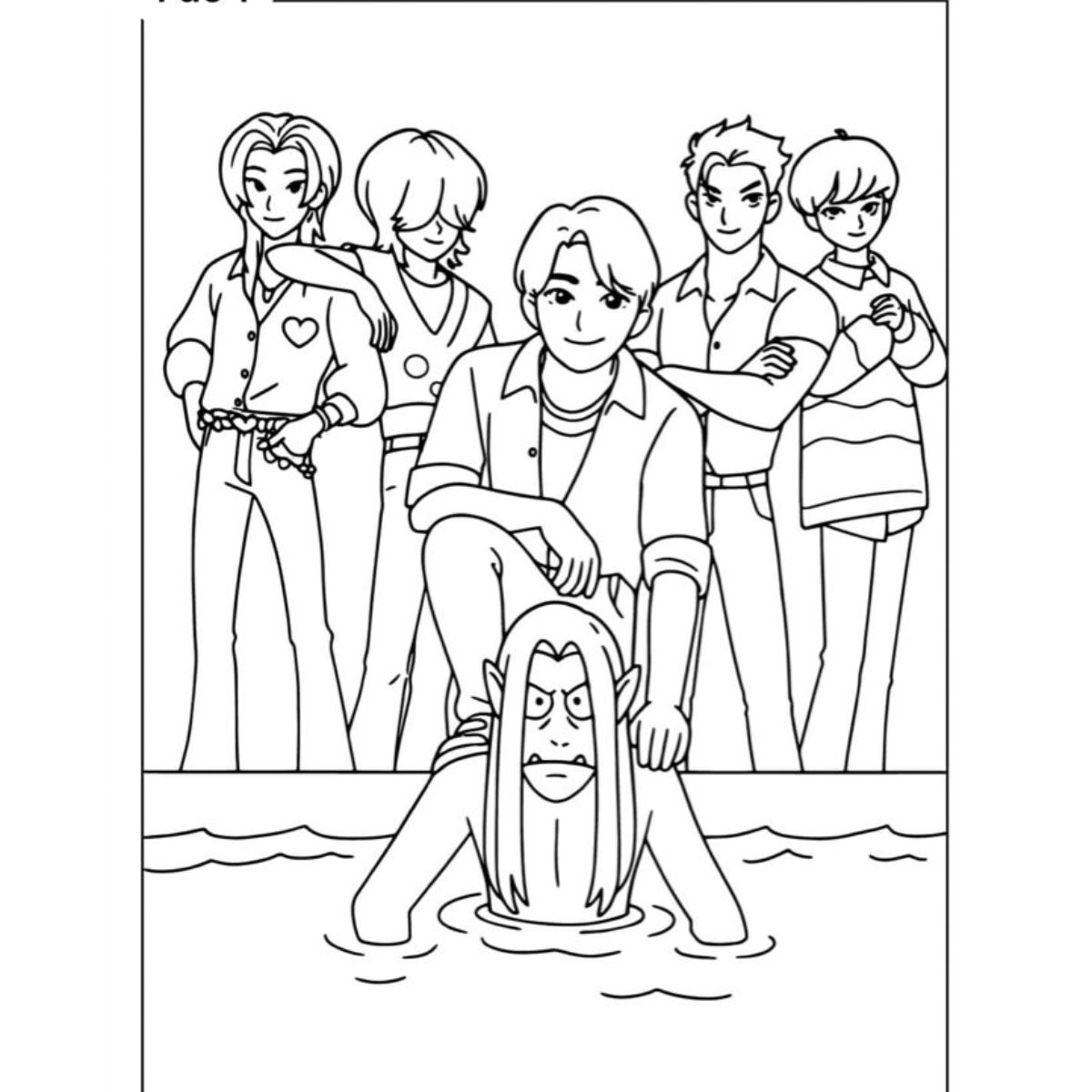 5 dibujos de Las guerreras K-pop para colorear - Sonica