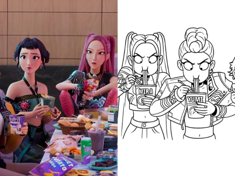 Dibujos de Las guerreras K-pop para imprimir y colorear