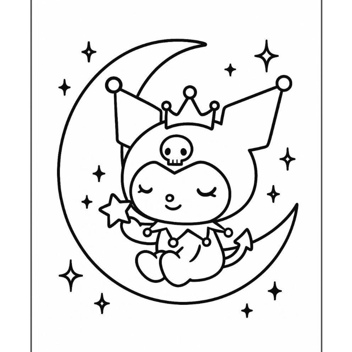 5 plantillas de My Melody y Kuromi para imprimir y colorear con tus ...