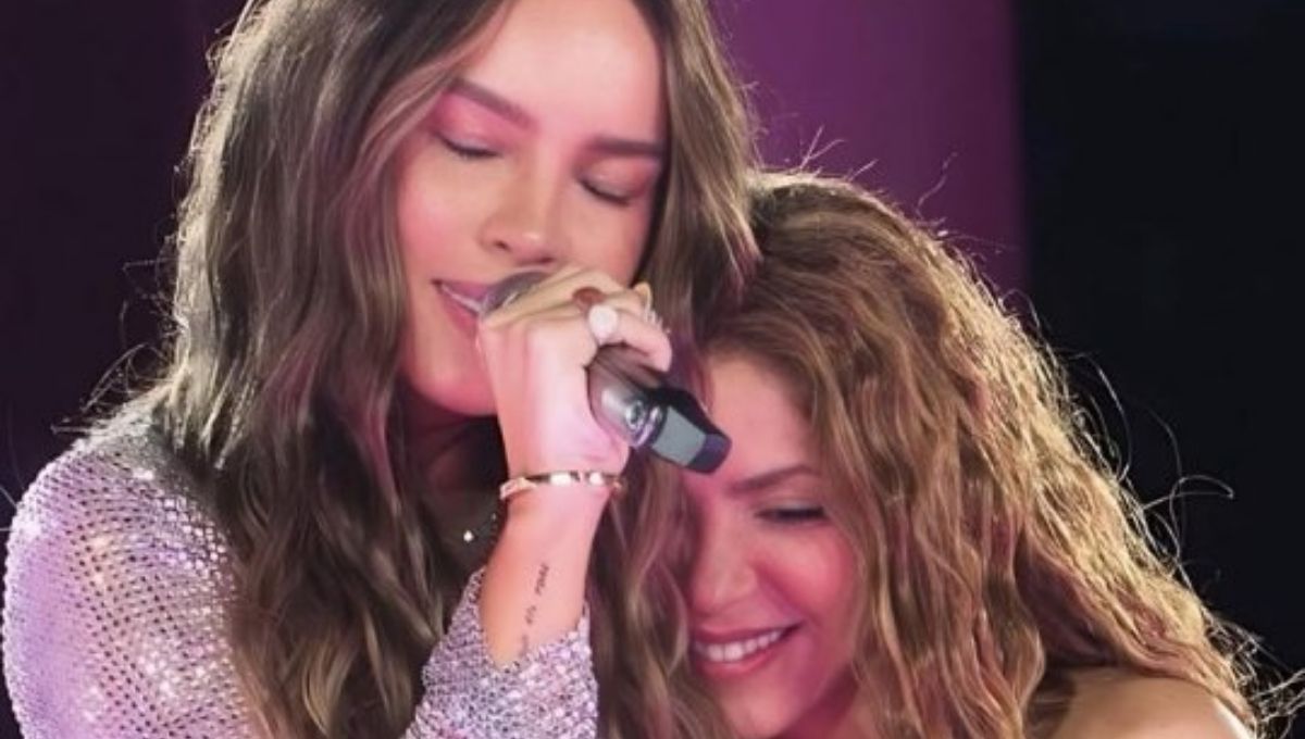 Shakira da regalo a Belinda antes del concierto en CDMX
