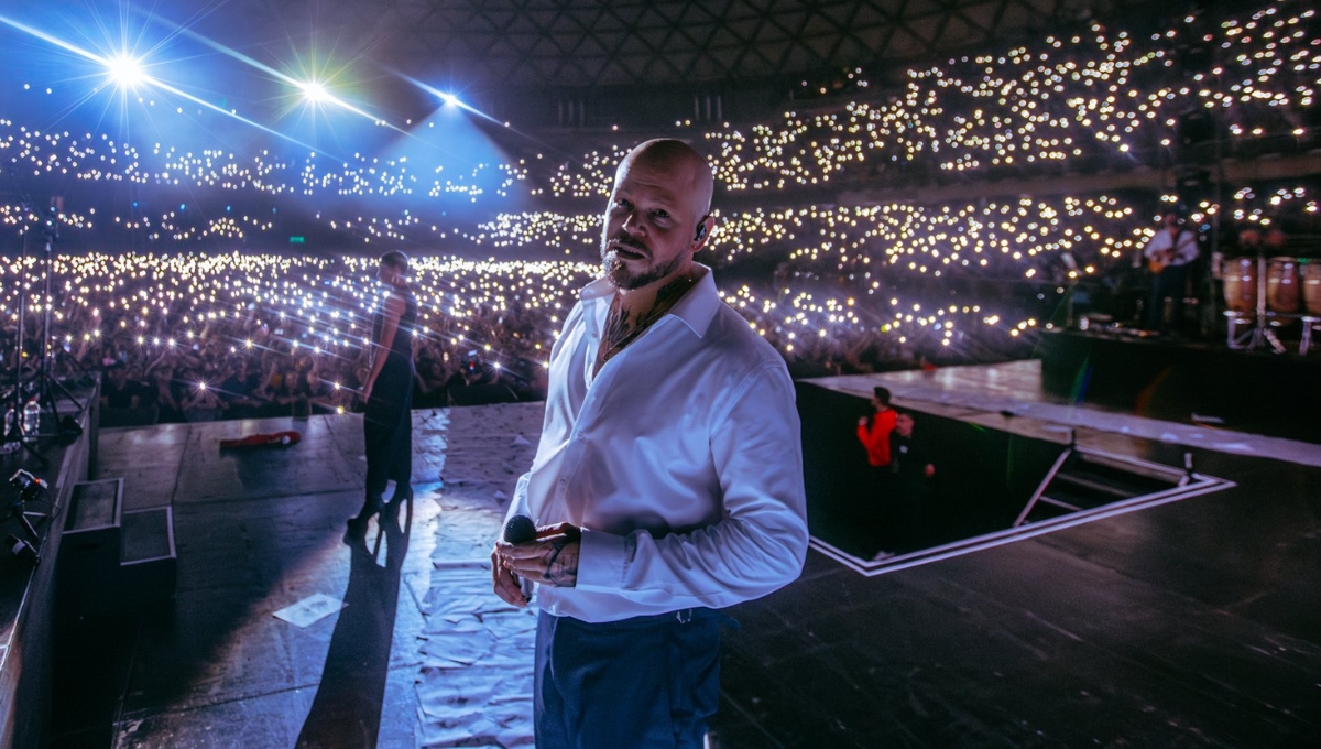 Residente en concierto en el Zócalo