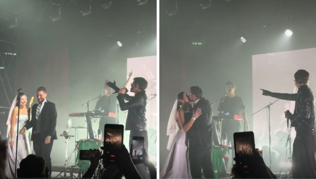 Bandalos Chinos cantan para una pareja de novios en Guadalajara