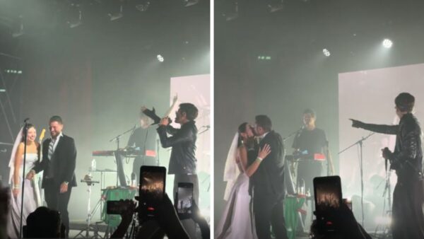 Bandalos Chinos cantan para una pareja de novios en Guadalajara