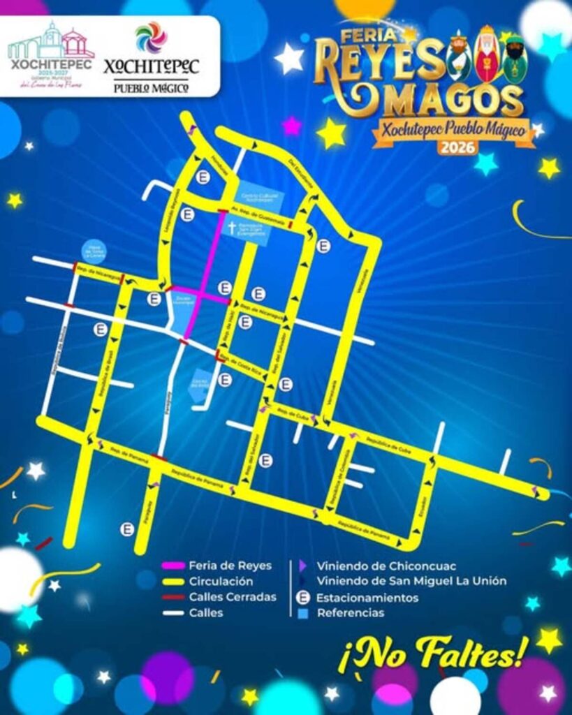 Estacionamiento en la Feria de Reyes Magos Xochitepec 2026