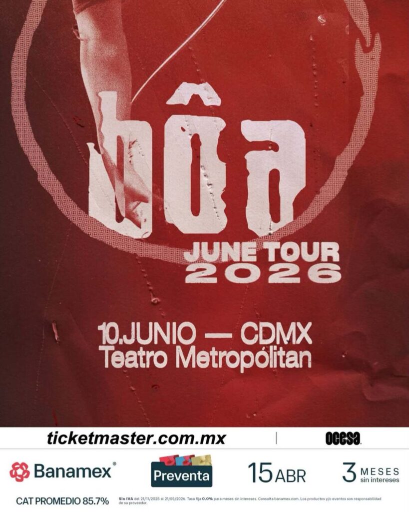 Cuánto dura el concierto de BOA en CDMX