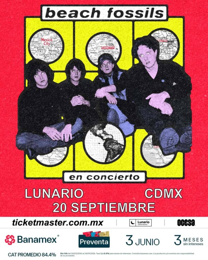 Precio de boletos de Beach Fossils y dónde comprarlos para CDMX 2026
