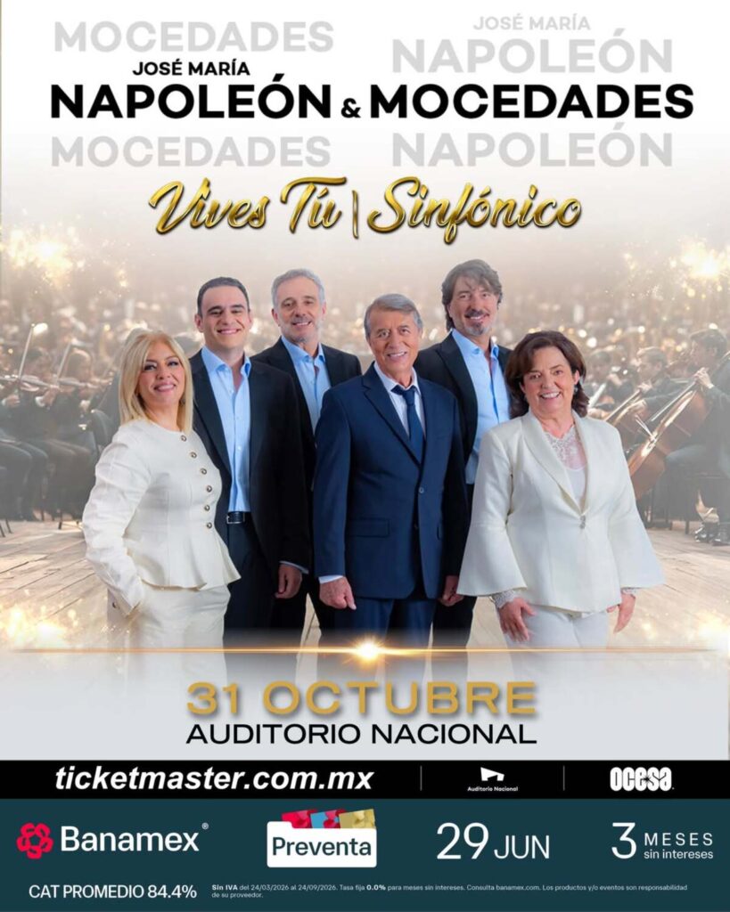 Concierto sinfónico de José María Napoleón y Mocedades, ¿cuánto cuestan los boletos y dónde comprar?