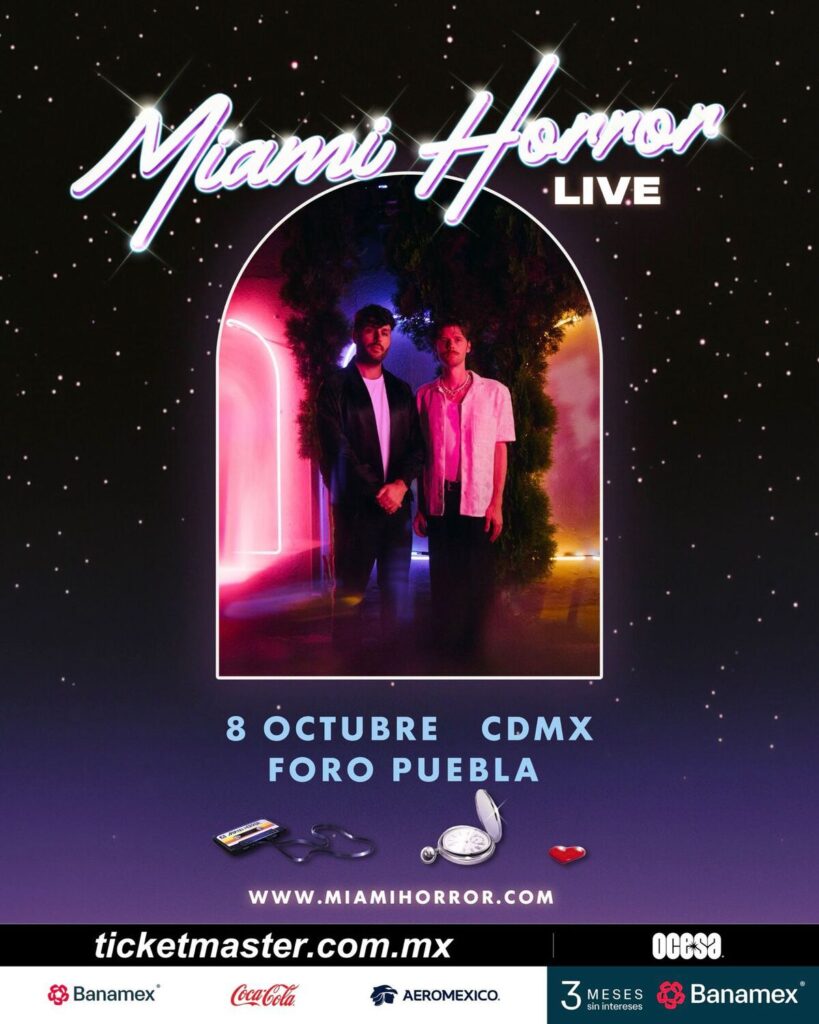 Fecha del concierto de Miami Horror en Foro Puebla, CDMX