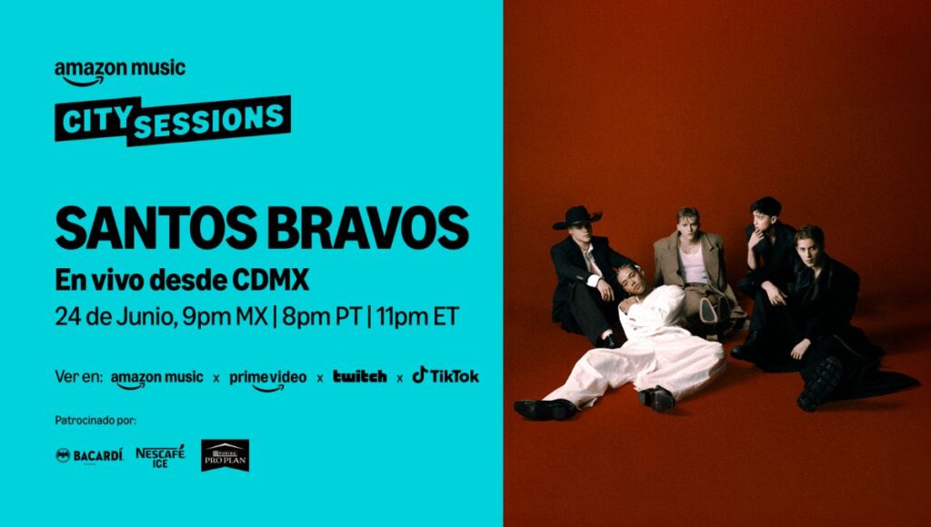 Dónde ver a Santos Bravos en Amazon Music City Sessions, horario y transmisión gratis