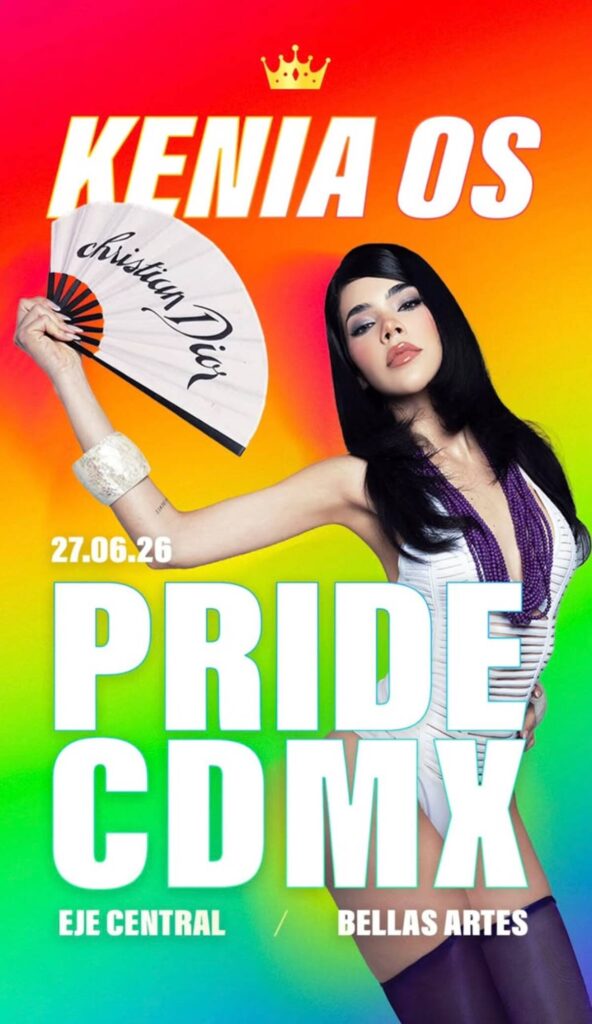 Dónde ver a Kenia Os en el Pride 2026