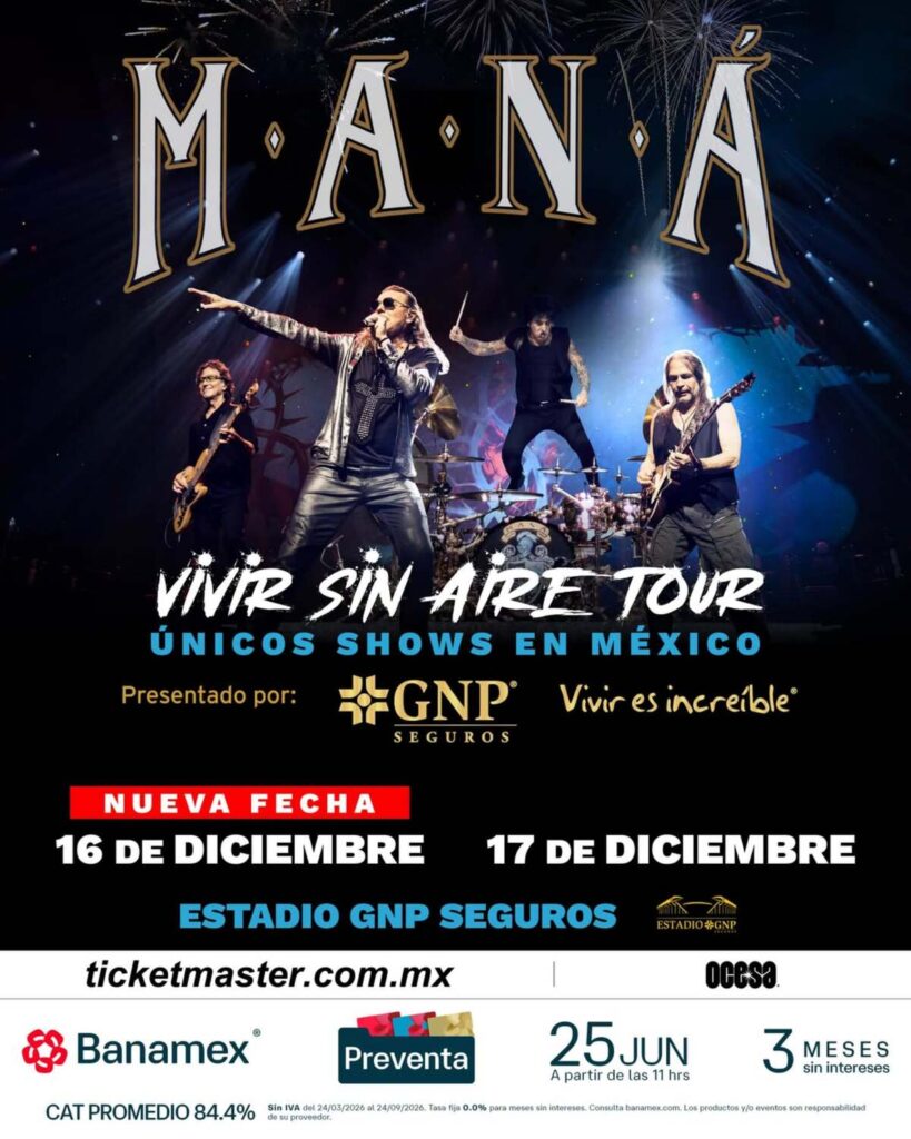 Maná en CDMX, precio de boletos y cuándo es la preventa