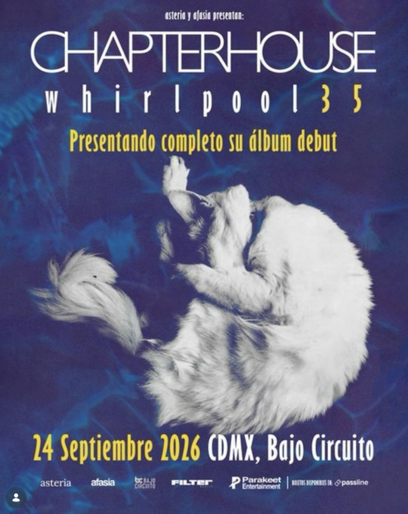 Chapterhouse en CDMX el 24 de septiembre