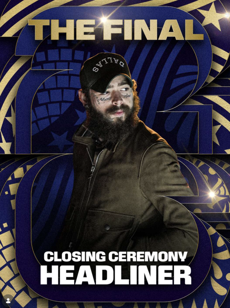post malone en clausura del mundial 2026