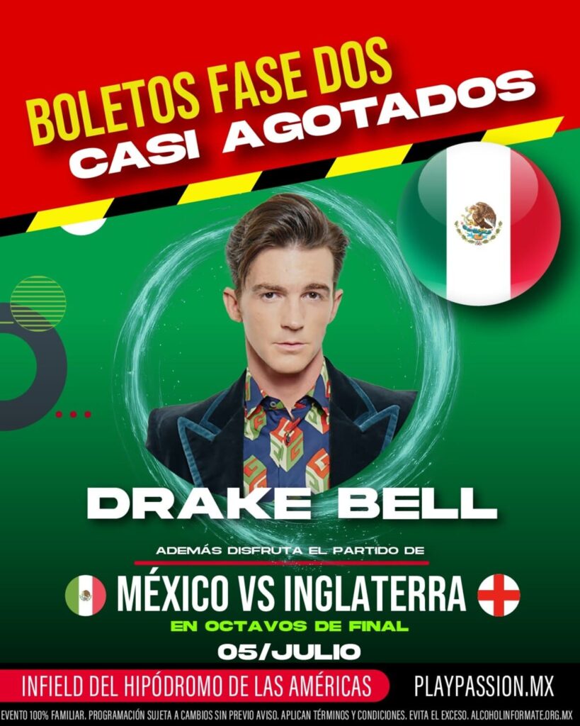 Concierto de Drake Bell, setlist para el Play Passion, CDMX