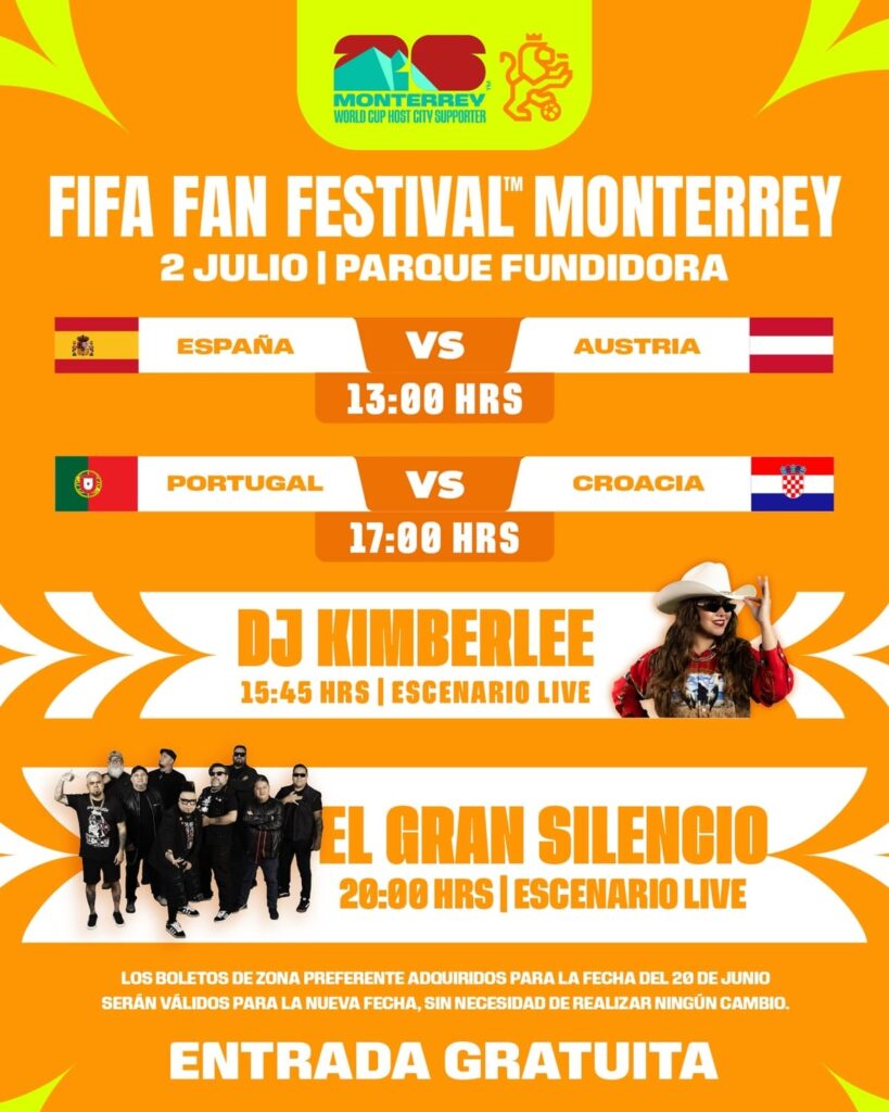 El Gran Silencio en el Fan Fest de Monterrey, estacionamiento en Parque Fundidora