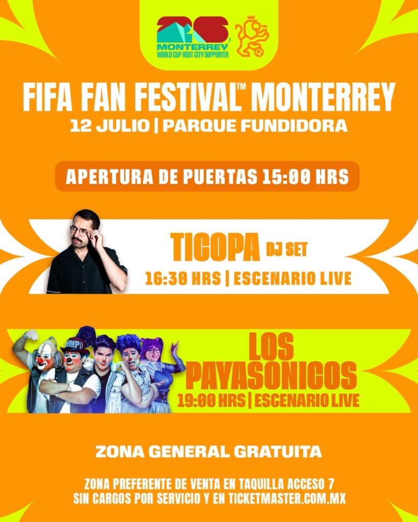 setlit de Los Payasónicos en fan Fest Monterrey 