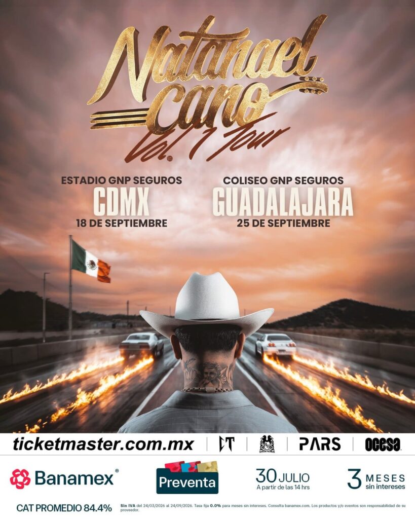 Próximos conciertos de Natanael Cano en CDMX