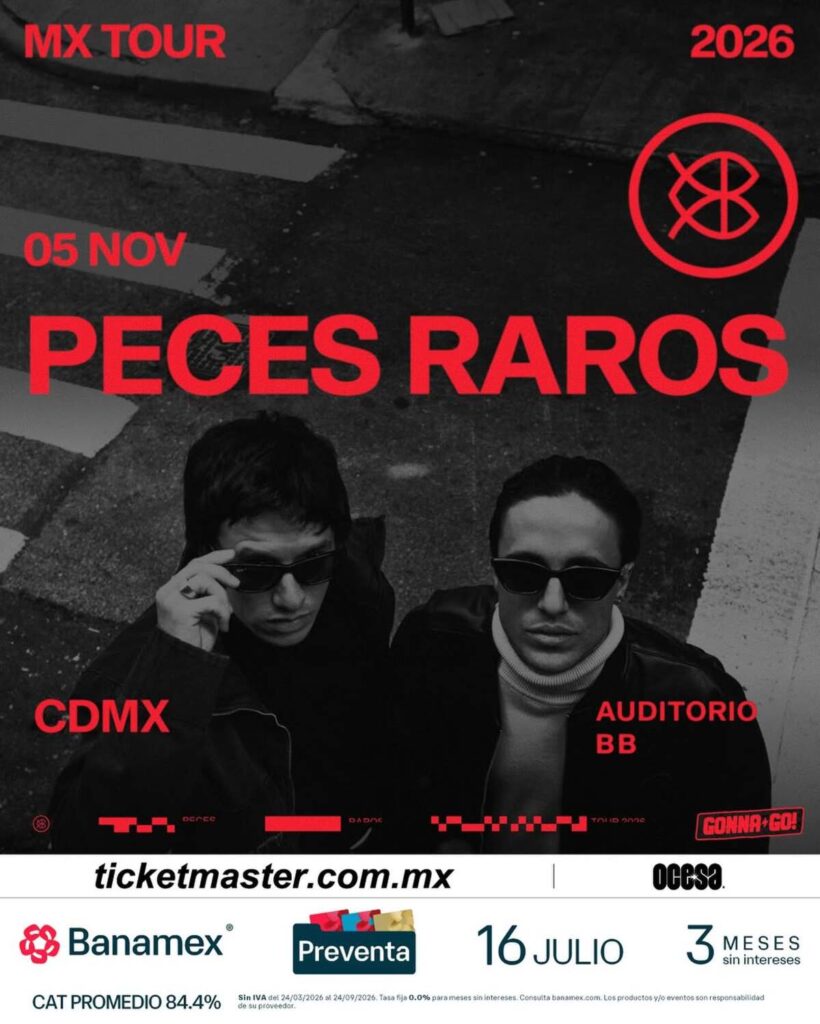 Cuándo es la preventa de Peces Raros en el Auditorio BB