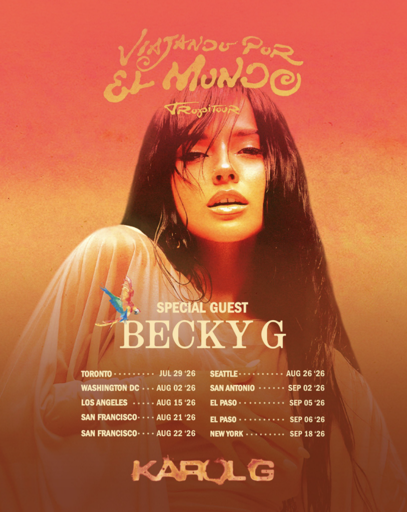 becky g invitada en gira de conciertos de karol g
