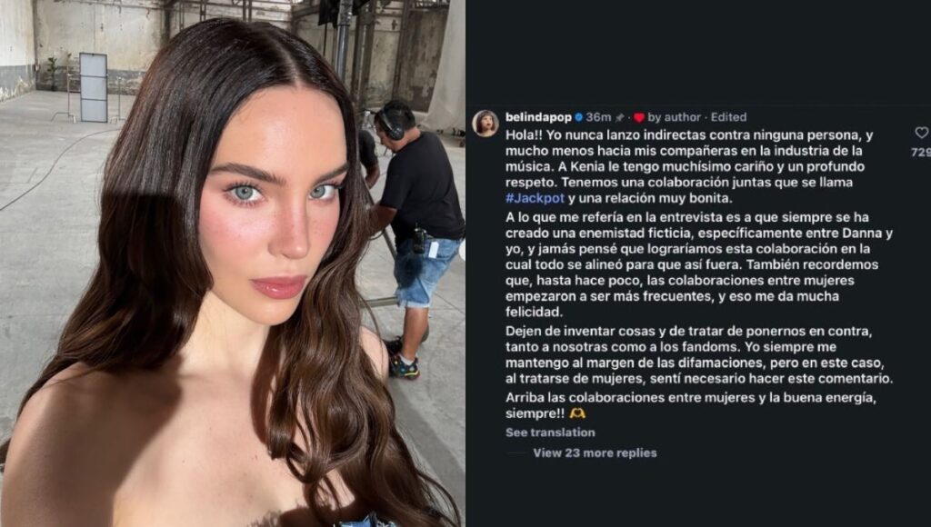 Belinda responde a fandom de Kenia Os